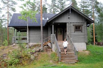 Фото номера Шале с двумя спальнями Шале Loma-Väkkärä Holiday Cabins Saimaa г. Liiansaari 15