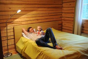 Фото номера Шале с двумя спальнями Шале Loma-Väkkärä Holiday Cabins Saimaa г. Liiansaari 16