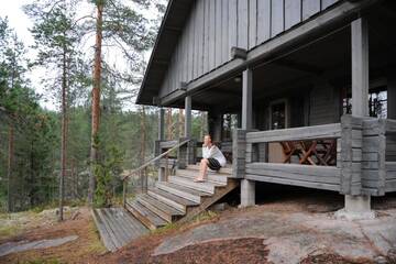 Фото номера Шале с двумя спальнями Шале Loma-Väkkärä Holiday Cabins Saimaa г. Liiansaari 18