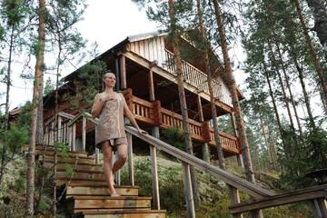 Фото номера Шале с 3 спальнями Шале Loma-Väkkärä Holiday Cabins Saimaa г. Liiansaari 16